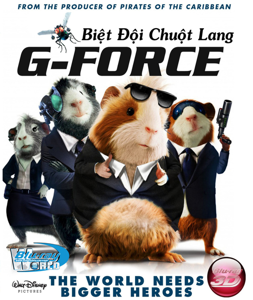 D058. G-Force - Biệt Đội Chuột Lang 3D 25G (DTS-HD 5.1)  
